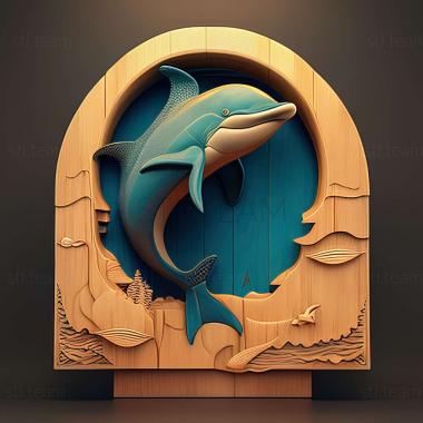 3D model Ecco the Dolphin Defender of the Future game (STL)